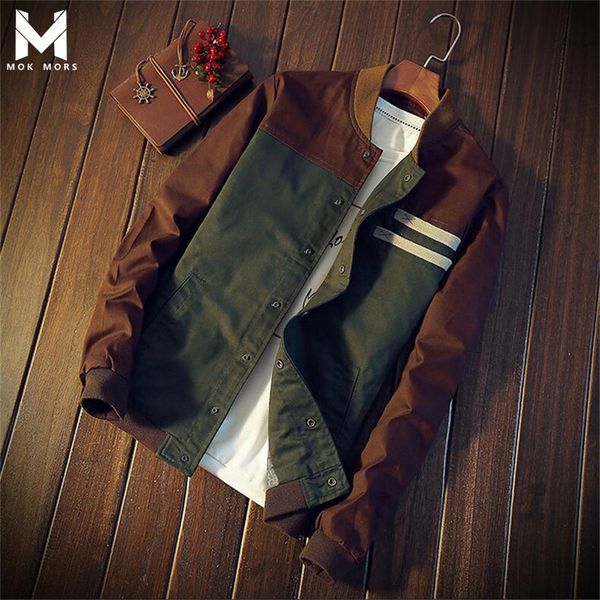 2018 new men's casual slim cotton baseball uniform mens jackets fashion brand casual pilot windproof long sleeve men jacket, Black;brown
2018 new men's casual slim cotton baseball uniform mens jackets fashion brand casual pilot windproof long sleeve men jacket, Black;brown