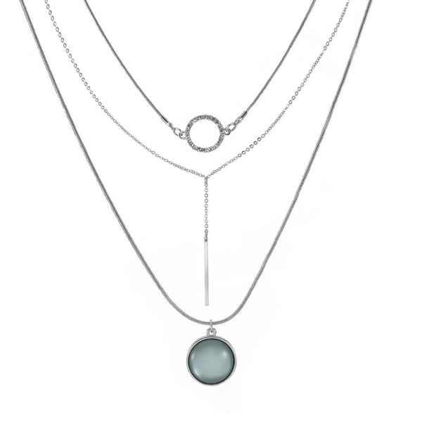 european and american summer popular long multi-layer alloy pendant necklace, Silver
european and american summer popular long multi-layer alloy pendant necklace, Silver