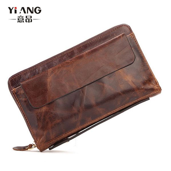 new men's oil wax real leather retro clutch wallet pocket cwallet business clutch bag
new men's oil wax real leather retro clutch wallet pocket cwallet business clutch bag