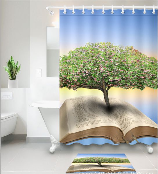 the book tree 3d pattern print custom waterproof bathroom modern shower curtain polyester fabric bathroom curtain door mat sets
the book tree 3d pattern print custom waterproof bathroom modern shower curtain polyester fabric bathroom curtain door mat sets