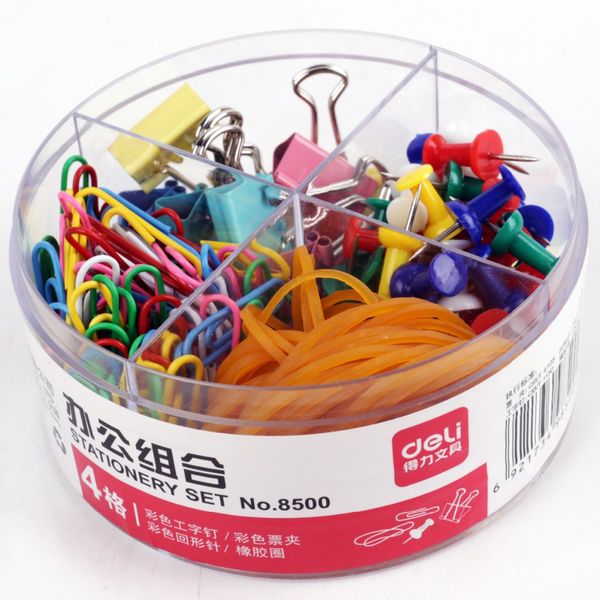 1 box/lot useful 4-type desk set for school stationery & office supply, nail & clip rubber band binder
1 box/lot useful 4-type desk set for school stationery & office supply, nail & clip rubber band binder
