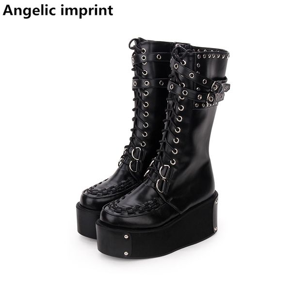 angelic imprint handmade mori girl lady lolita punk boots woman high heels pumps women princess dress party shoes rivets 34-44, Black
angelic imprint handmade mori girl lady lolita punk boots woman high heels pumps women princess dress party shoes rivets 34-44, Black