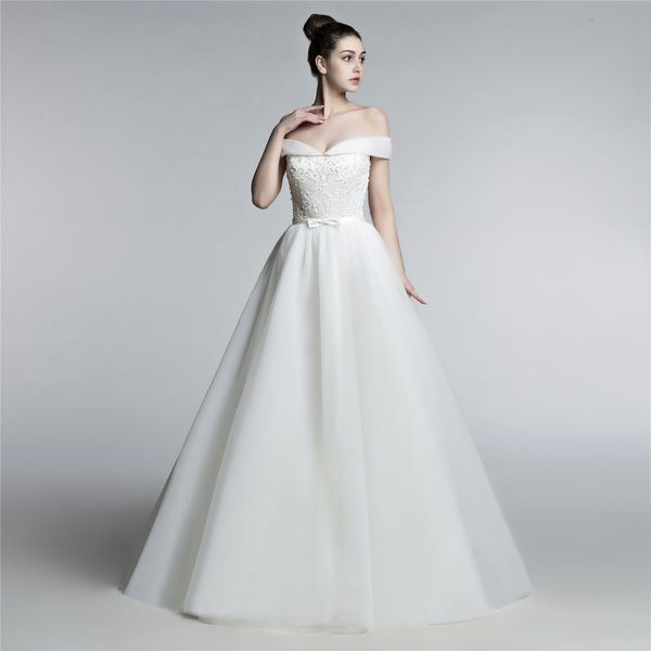 off the shoulder ball gown wedding dresses 2018 new arrival pleats tulle floral applique with beading bridal gowns plus size, White
off the shoulder ball gown wedding dresses 2018 new arrival pleats tulle floral applique with beading bridal gowns plus size, White