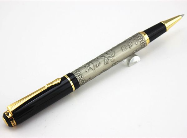 baoer 507 silvery copper roller ball pen xubeihong "the eight horses, Blue;orange
baoer 507 silvery copper roller ball pen xubeihong "the eight horses, Blue;orange