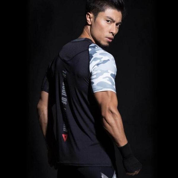 sports pro t-shirt muscle mens gym short sleeve t shirt basketball fitness camouflage patchwork breathable stretch top, White;black
sports pro t-shirt muscle mens gym short sleeve t shirt basketball fitness camouflage patchwork breathable stretch top, White;black