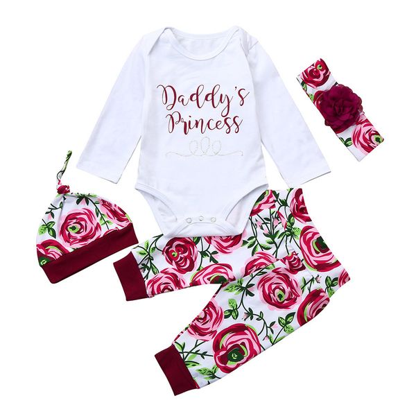 newborn girls clothes sets infant baby daddy's princess letter romper +floral pants hat outfits meisjes kleding @y119, Blue
newborn girls clothes sets infant baby daddy's princess letter romper +floral pants hat outfits meisjes kleding @y119, Blue