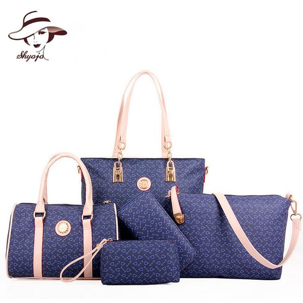 5 pcs/set new fashion printing composite bag women handbag pu leather bags+purse+clutch +wallet+tote
5 pcs/set new fashion printing composite bag women handbag pu leather bags+purse+clutch +wallet+tote