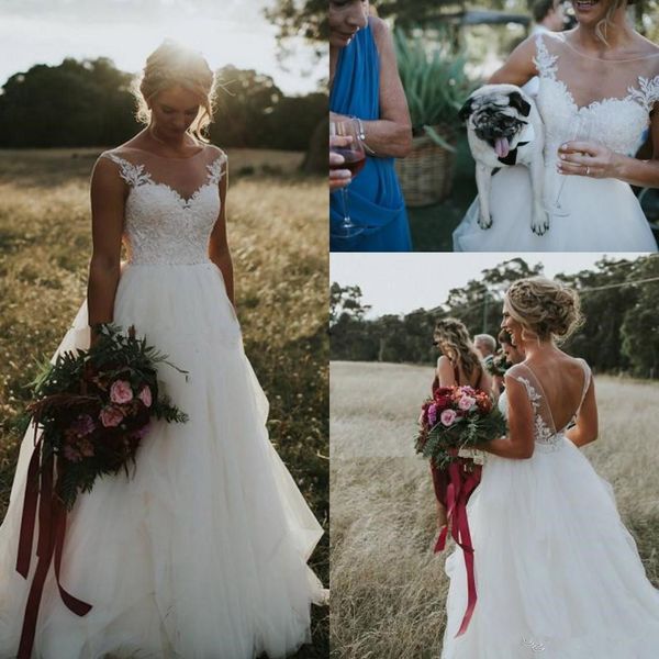 appliqued country garden wedding dresses 2018 bohemian lace appliqued bridal gowns reception plus size wedding dress, White
appliqued country garden wedding dresses 2018 bohemian lace appliqued bridal gowns reception plus size wedding dress, White