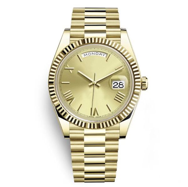 Daydate 40 mm elf winding mechanical crown watch gold men pre ident apphire original cla p watche roma dial wri twatche
Daydate 40 mm elf winding mechanical crown watch gold men pre ident apphire original cla p watche roma dial wri twatche