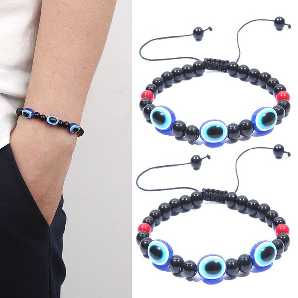 Fashion Simple Evil Eye Hamsa Hand Religious Charm Blue Beads Lucky Bracelet Turkish Good Lucky Bracelet Fashion Jewelry D414S
Fashion Simple Evil Eye Hamsa Hand Religious Charm Blue Beads Lucky Bracelet Turkish Good Lucky Bracelet Fashion Jewelry D414S