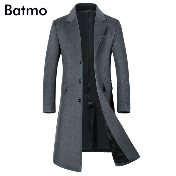 batmo 2017 new arrival winter wool men's single breasted gray long trench coat,winter coat men ,plus-size 1851, Black
batmo 2017 new arrival winter wool men's single breasted gray long trench coat,winter coat men ,plus-size 1851, Black