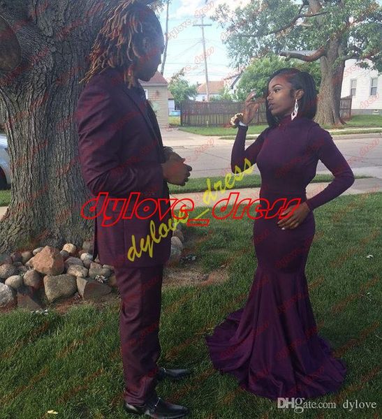 2018 plus size purple long sleeves prom dress vestido de festa long evening gowns mermaid prom dresses long, Black
2018 plus size purple long sleeves prom dress vestido de festa long evening gowns mermaid prom dresses long, Black