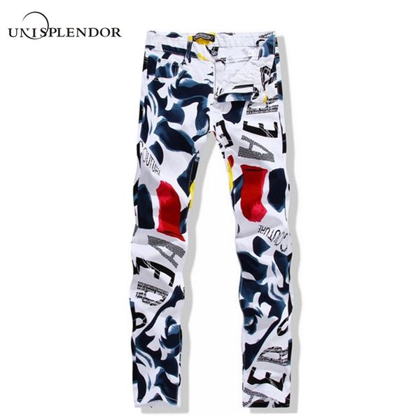 big size 28-44 white printed men jeans fashion male unique cotton jeans for man men's casual debris printing pants hombre yn156, Blue
big size 28-44 white printed men jeans fashion male unique cotton jeans for man men's casual debris printing pants hombre yn156, Blue