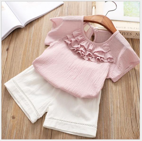 sweet baby girls princess blouse and white shorts summer outfit clothing children ruffles solid t-shirt set for kids 2-6yrs
sweet baby girls princess blouse and white shorts summer outfit clothing children ruffles solid t-shirt set for kids 2-6yrs