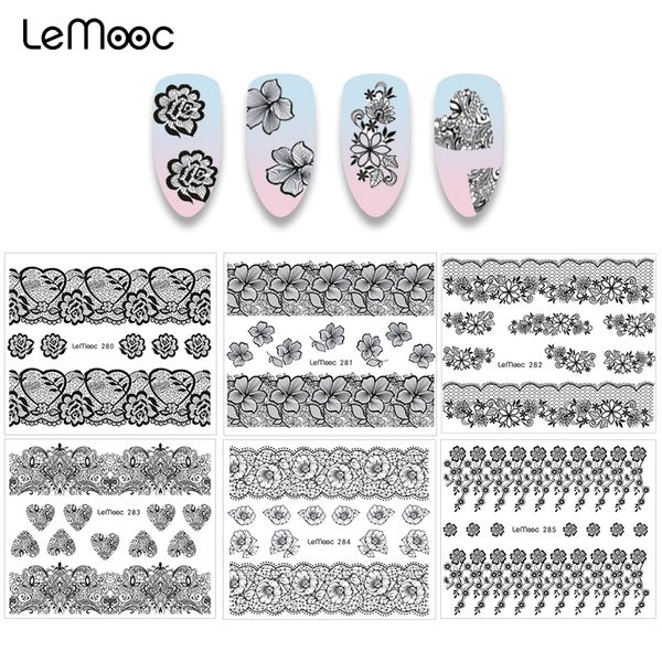 lemooc 1 sheet water decal beauty lace designs nail transfer sticker nail art decoration for manicure watermark, Black
lemooc 1 sheet water decal beauty lace designs nail transfer sticker nail art decoration for manicure watermark, Black