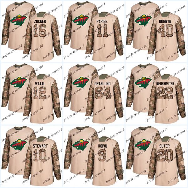 2017 Camo Veterans Day Minnesota Wild 11 Zach Parise 64 Mikael Granlund 22 Nino Niederreiter 16 Jason Zucker 40 Devan Dubnyk Hockey jerseys
2017 Camo Veterans Day Minnesota Wild 11 Zach Parise 64 Mikael Granlund 22 Nino Niederreiter 16 Jason Zucker 40 Devan Dubnyk Hockey jerseys