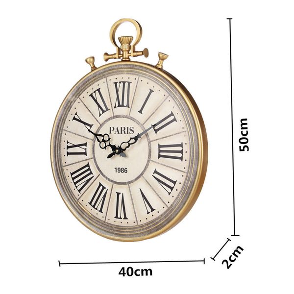 1pc 50cm Pocket Watch Style Wall Hanging Clock Large Vintage Wall Clocks Needles Clock for Living Room Home Decoration
1pc 50cm Pocket Watch Style Wall Hanging Clock Large Vintage Wall Clocks Needles Clock for Living Room Home Decoration