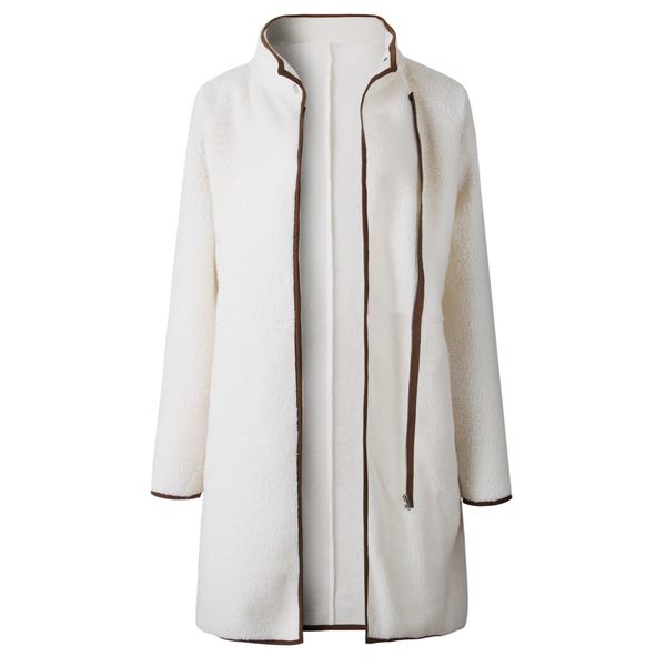 women coat autumn and winter fashion high collar zipper button long sleeve blouse woolen coats women's soft woolen coat, Tan;black
women coat autumn and winter fashion high collar zipper button long sleeve blouse woolen coats women's soft woolen coat, Tan;black