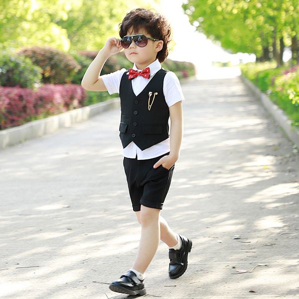 3pcs wedding solid suit for gentle boys brand boys dress shirts with bow tie shorts baby boy formal vest suit, White
3pcs wedding solid suit for gentle boys brand boys dress shirts with bow tie shorts baby boy formal vest suit, White