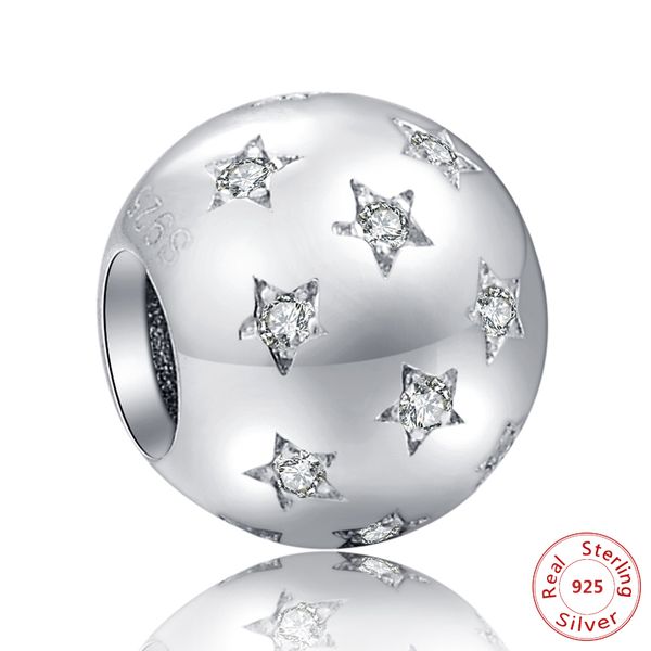 925 silver clip beads fit original charm bracelets with clear star cubic zirconia diy authentic beads jewelry making, Black
925 silver clip beads fit original charm bracelets with clear star cubic zirconia diy authentic beads jewelry making, Black