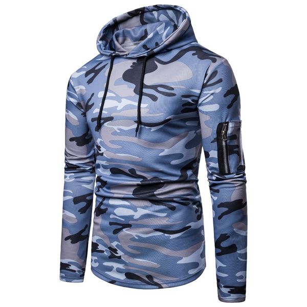 2018 new european code fashion men's hooded sweatshirt casual long-sleeved pocket design sweatshirt men's pullover, Black
2018 new european code fashion men's hooded sweatshirt casual long-sleeved pocket design sweatshirt men's pullover, Black
