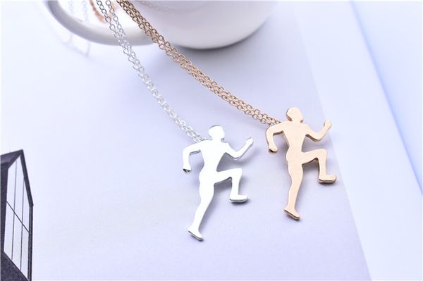 european/american popular gold/silver minimalist athlete running boy pendant sports outdoor necklace cute lovely design gift for boyfriend
european/american popular gold/silver minimalist athlete running boy pendant sports outdoor necklace cute lovely design gift for boyfriend