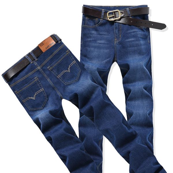 left rom 2018 brand men jeans pants dark wash jeans casual ripped for men effect stonewashed denim male, Blue
left rom 2018 brand men jeans pants dark wash jeans casual ripped for men effect stonewashed denim male, Blue