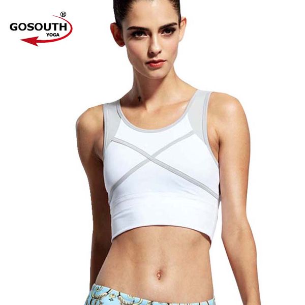 women new full support sport bras quick dry longline no rims lady's yoga bra for running gym workout g-129, White;black
women new full support sport bras quick dry longline no rims lady's yoga bra for running gym workout g-129, White;black