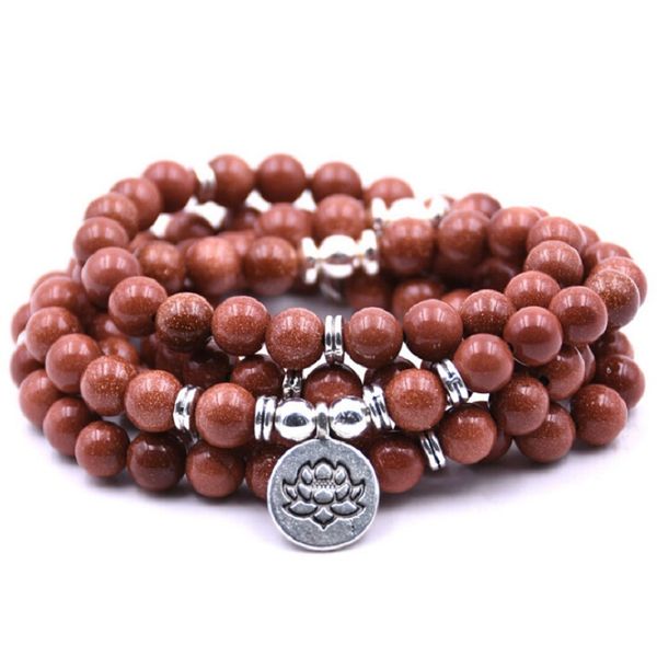 8mm natural gold sand 108 mala beads bracelet or necklace energy stone for female or male yoga mediation jewelry, Black
8mm natural gold sand 108 mala beads bracelet or necklace energy stone for female or male yoga mediation jewelry, Black