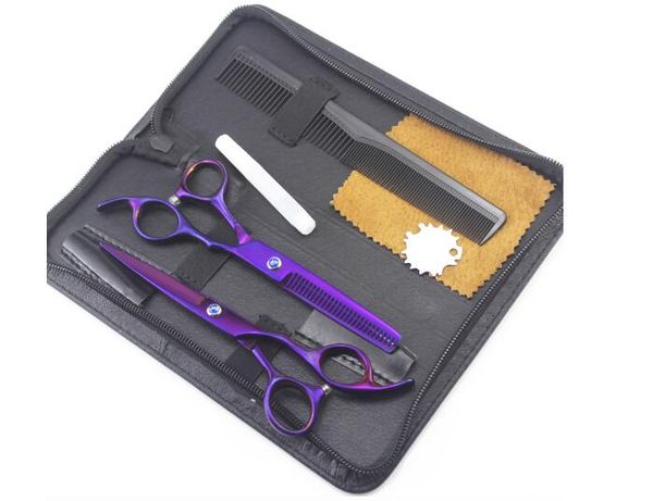 6inch purple personality hairdressing scissors sets kits flat teeth barber hair products styling tools scissors send with comb drop ship
6inch purple personality hairdressing scissors sets kits flat teeth barber hair products styling tools scissors send with comb drop ship
