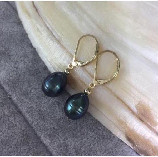 ручной очаровательной 9x13mm южное море черный жемчуг серьги 14 k золото + подарочная коробка, Silver
ручной очаровательной 9x13mm южное море черный жемчуг серьги 14 k золото + подарочная коробка, Silver