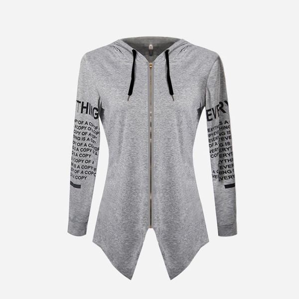 plus size autumn winter women hoodies sweatshirts letter print pullover harajuku zipper irregular gray blue black clothes 
plus size autumn winter women hoodies sweatshirts letter print pullover harajuku zipper irregular gray blue black clothes