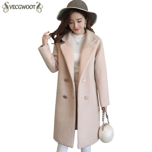 long solid color elegant temperament woolen jacket female wool & blends women coats 2018 new winter slim belt woolen coats hp357, Black
long solid color elegant temperament woolen jacket female wool & blends women coats 2018 new winter slim belt woolen coats hp357, Black