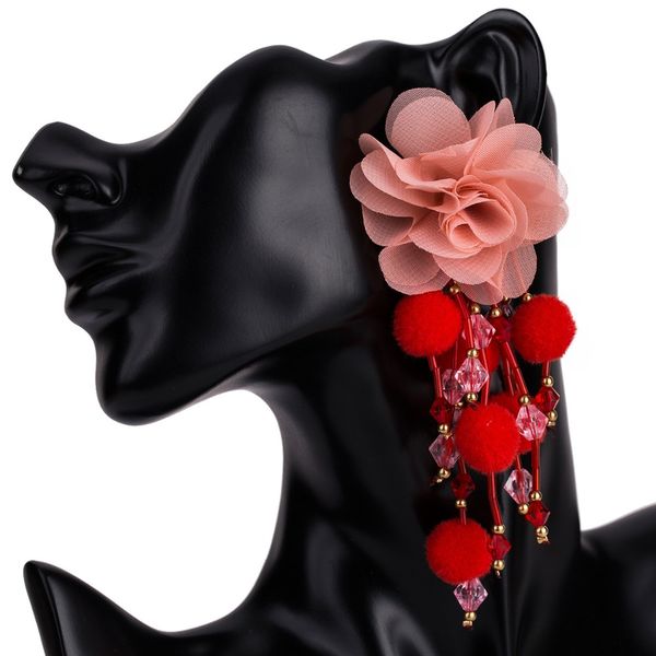 flower drop earrings for women tassel pom pom earrings floral bohemian earing maxi statement jewelry long pendientes, Golden
flower drop earrings for women tassel pom pom earrings floral bohemian earing maxi statement jewelry long pendientes, Golden