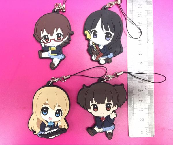 2018 new 4pcs/lot k-on original japanese anime figure rubber silicone sweet smell mobile phone charms/key chain/strap d053, Silver
2018 new 4pcs/lot k-on original japanese anime figure rubber silicone sweet smell mobile phone charms/key chain/strap d053, Silver