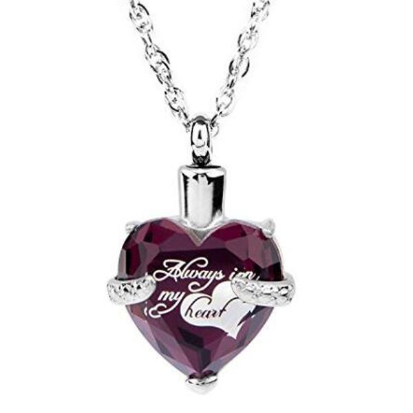 wholesale custom gem heart birthstone funeral cremation ashes box necklace pendant fashion jewelry, Silver
wholesale custom gem heart birthstone funeral cremation ashes box necklace pendant fashion jewelry, Silver