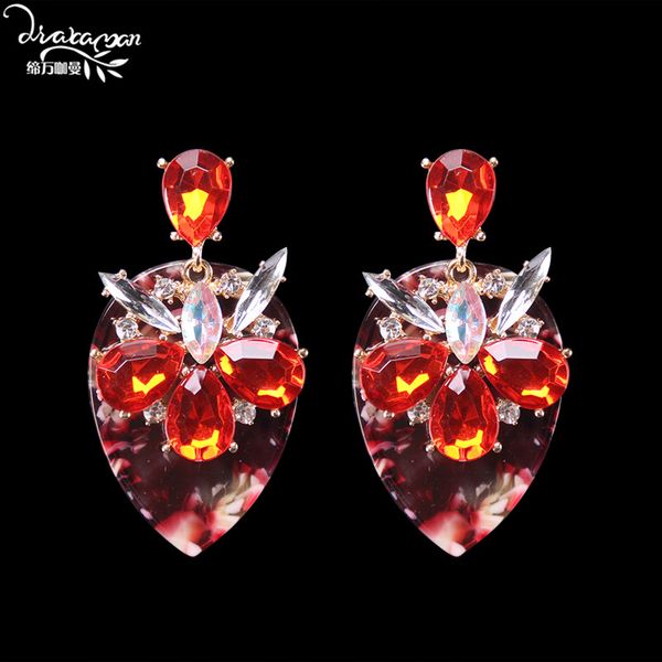 dvacaman 2018 new handmade flower crystal drop earrings women colorful heart resin pendant earrings wedding bridal jewelry ah57, Silver
dvacaman 2018 new handmade flower crystal drop earrings women colorful heart resin pendant earrings wedding bridal jewelry ah57, Silver