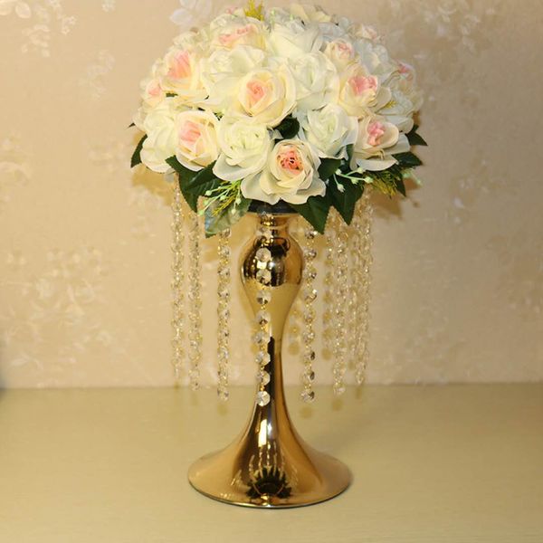 gold candle holder flower vase metal candlestick for wedding table centerpiece event flower rack road lead size: 34 cm height, 20 cm diamet
gold candle holder flower vase metal candlestick for wedding table centerpiece event flower rack road lead size: 34 cm height, 20 cm diamet
