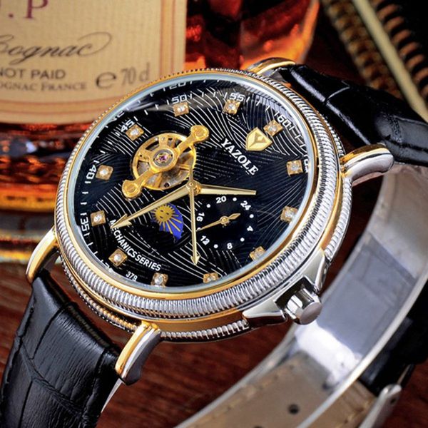 yazole clock automatic sport watch watch mechanical mchanical display mens automatic wrist 24 hours 379 waterproof eubma, Slivery;brown
yazole clock automatic sport watch watch mechanical mchanical display mens automatic wrist 24 hours 379 waterproof eubma, Slivery;brown
