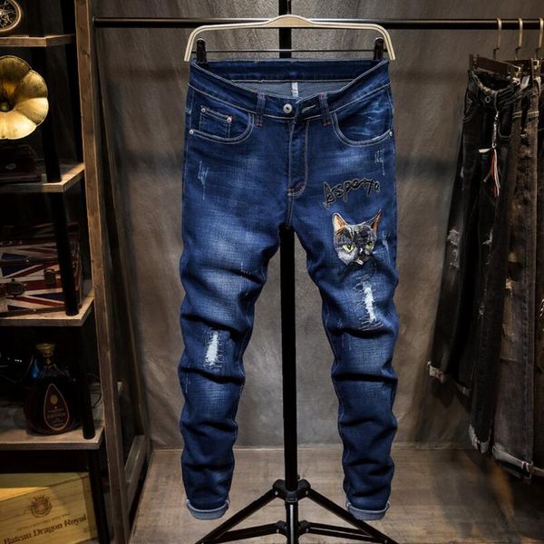 streetwear denim jeans men holes skinny jeans men blue stretch long jean pants embroidery pencil pants slim denim
streetwear denim jeans men holes skinny jeans men blue stretch long jean pants embroidery pencil pants slim denim