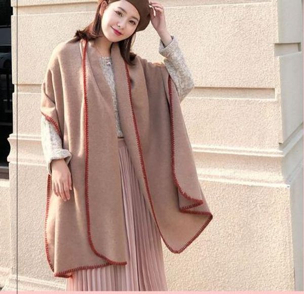 winter korean version of the cashmere scarf woman pure color new embroidery edge fashionable cashmere shawl, Blue;gray
winter korean version of the cashmere scarf woman pure color new embroidery edge fashionable cashmere shawl, Blue;gray