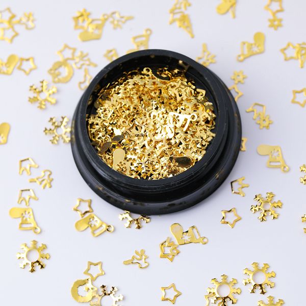 born queen gold nail rivet studs christmas snowflake deer metal flakes 3d nail art decorations mixed accessories, Silver;gold
born queen gold nail rivet studs christmas snowflake deer metal flakes 3d nail art decorations mixed accessories, Silver;gold