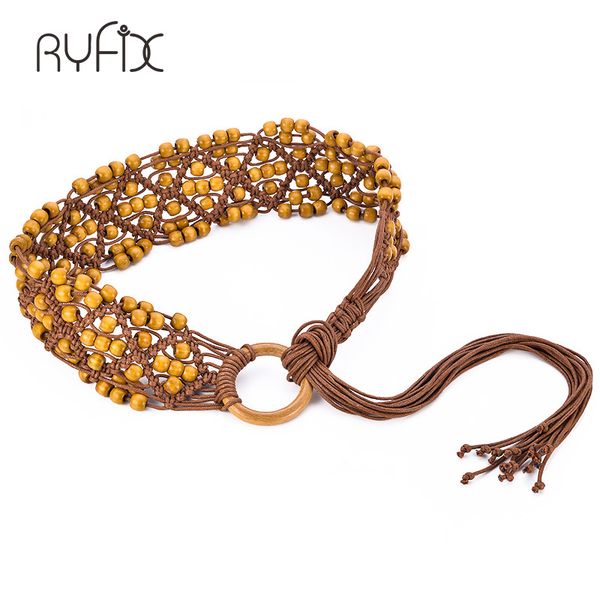 boho style rope vintage knitted designer wide belts with wood beaded buckle for dress bl317, Black;brown
boho style rope vintage knitted designer wide belts with wood beaded buckle for dress bl317, Black;brown