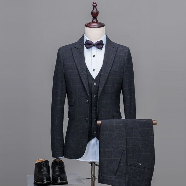 classic men plaid suits terno masculino trajes de hombre ternos masculino suits for men kingsman mens designers 2018, White;black
classic men plaid suits terno masculino trajes de hombre ternos masculino suits for men kingsman mens designers 2018, White;black