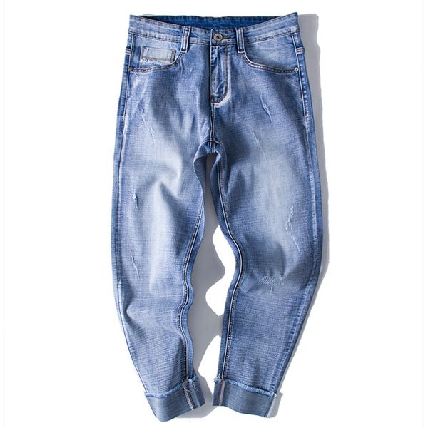 large size s-6xl men jeans pants 2018 spring new european and american personality slim retro holes ripped blue denim trousers
large size s-6xl men jeans pants 2018 spring new european and american personality slim retro holes ripped blue denim trousers