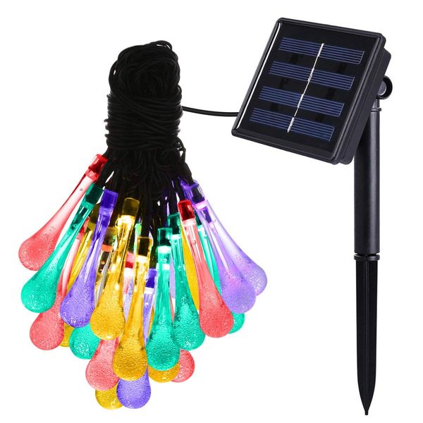 crystal water drop rgb string lights 6m 30 led solar powered led 3d wedding patio yard decoration
crystal water drop rgb string lights 6m 30 led solar powered led 3d wedding patio yard decoration
