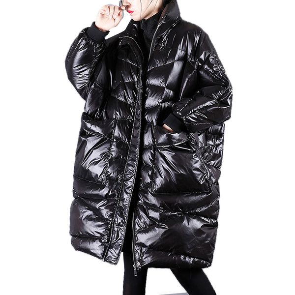 bright face down jacket female 2018 long winter down coat women plus size stand collar loose warm bat sleeve duck dwon jacket 7, Black
bright face down jacket female 2018 long winter down coat women plus size stand collar loose warm bat sleeve duck dwon jacket 7, Black