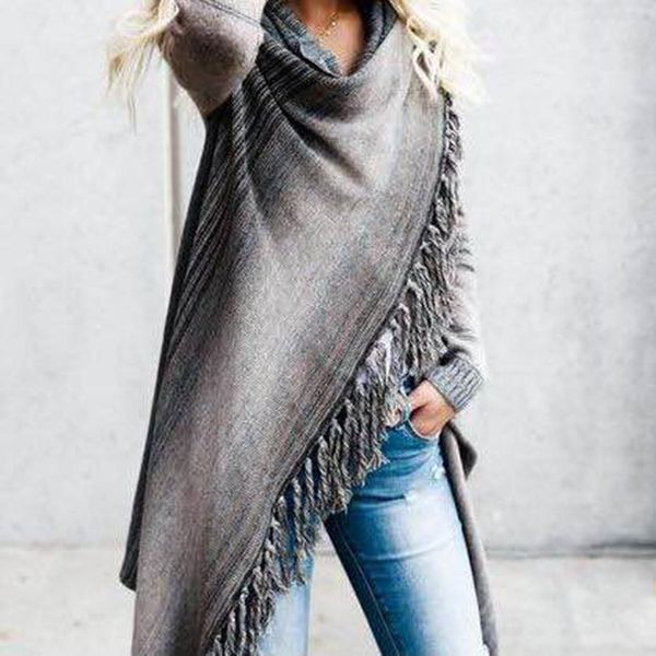 women long sleeve loose girl tassel button autumn blouse stripe sweater, White;black
women long sleeve loose girl tassel button autumn blouse stripe sweater, White;black