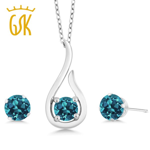 gemstoneking elegant 1.65 ct natural london blue z jewelry set for women 925 sterling silver pendant earrings set, Black
gemstoneking elegant 1.65 ct natural london blue z jewelry set for women 925 sterling silver pendant earrings set, Black