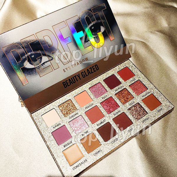 

18 colors eyeshadow palette beauty glazed perfect eye shadow rose gold new nude palette makeup highly pigmented shimmer brand cosmetics